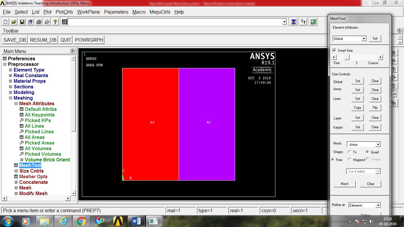 ansys apdl displacement command