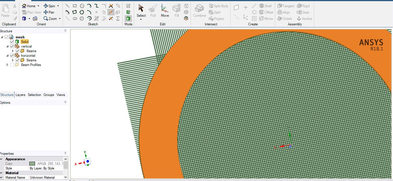 how to create strainer (crossed wires) like geometry for speaker?