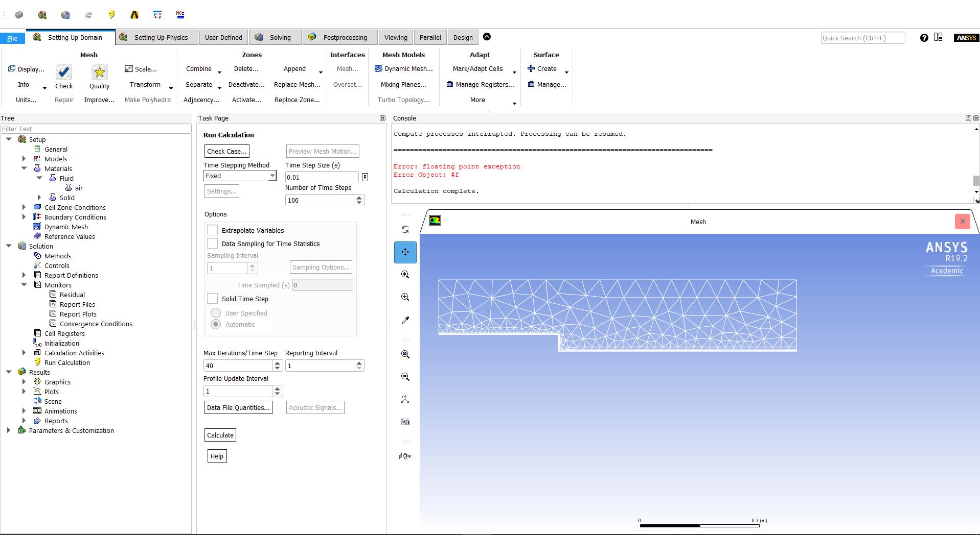Floating Point Exception Message In Ansys Fluent Floating Point Exception Message In Ansys Fluent