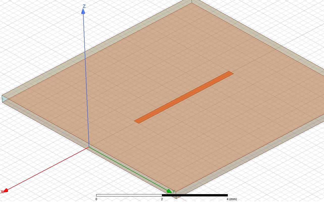 Strip line excitation