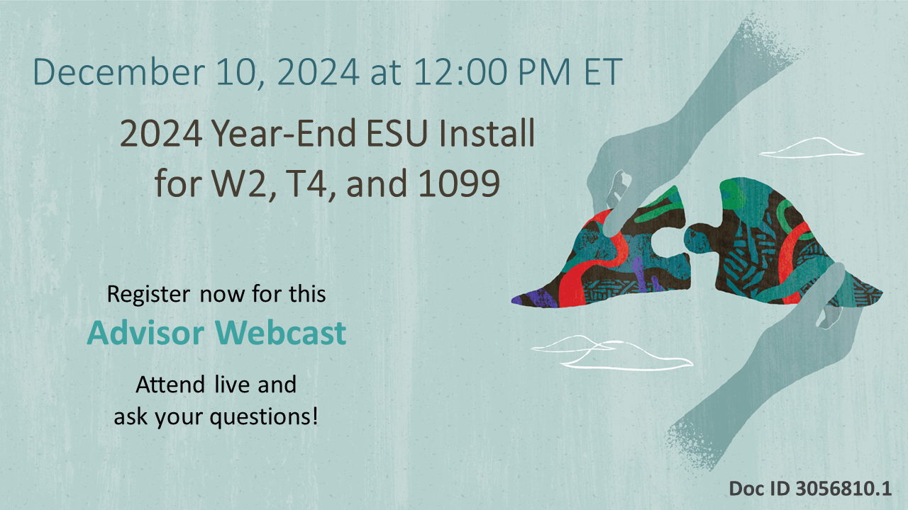 Esu Oracle You Case You Missed it: Advisor Webcast for 2024 Year-End ESU Install ...