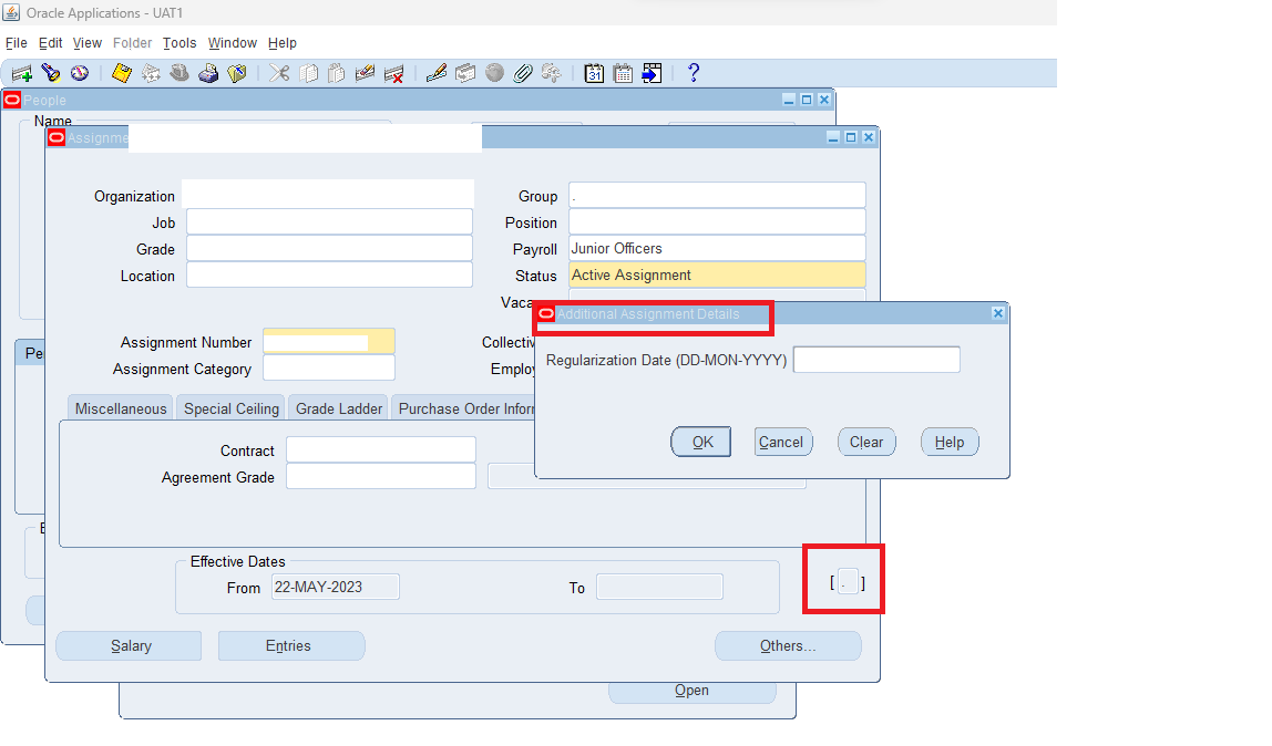 Query for Additional Assignment Details — oracle-mosc