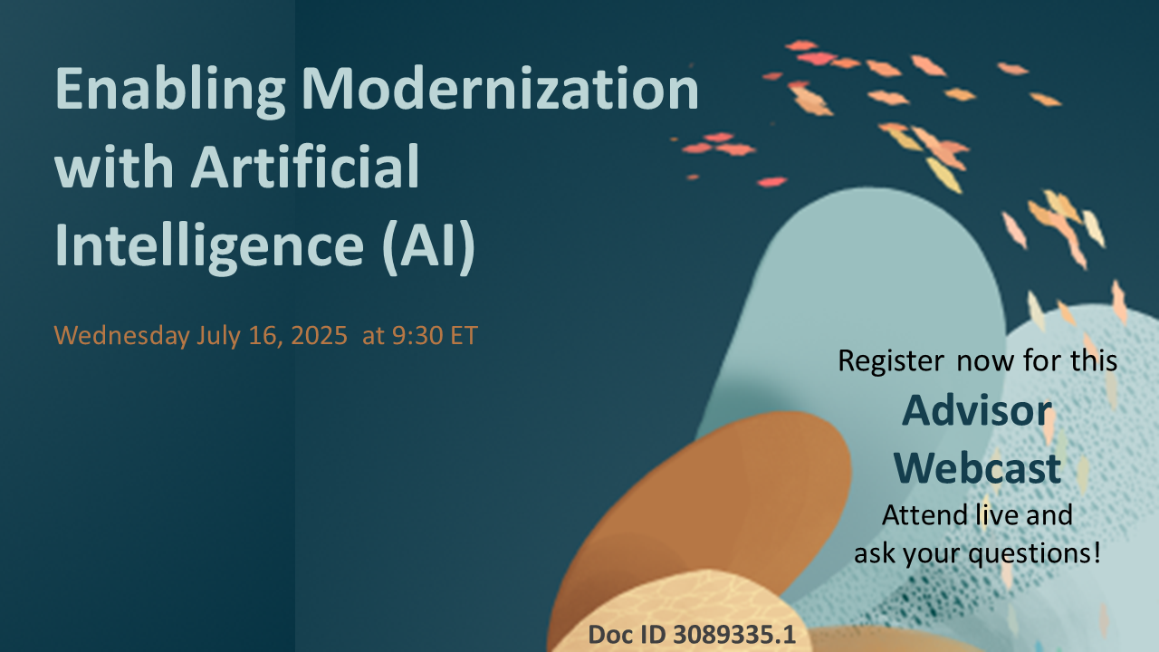 Advisor Webcast for Applications Unlimited: Enabling Modernization with ...
