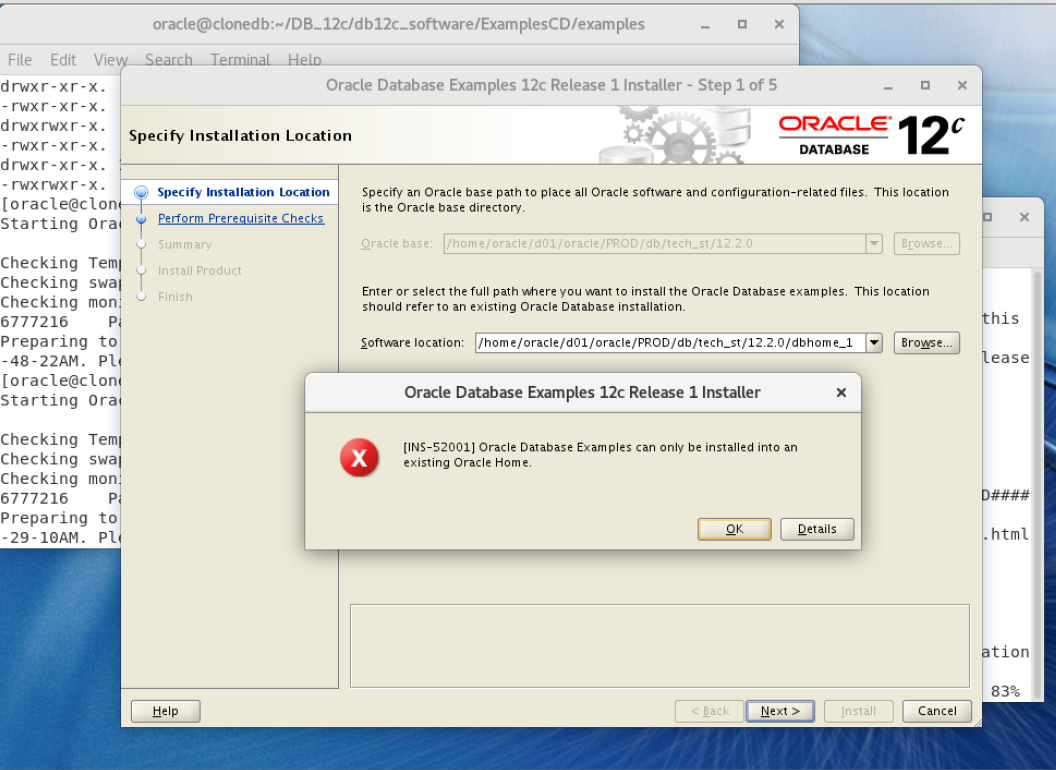 How to install Oracle 12c Database Examples — oracle-mosc