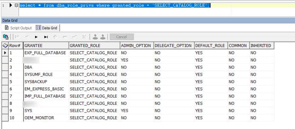 ORA-00904: dmbs_metadata.get_dll: invalid.identifier for sys user ...