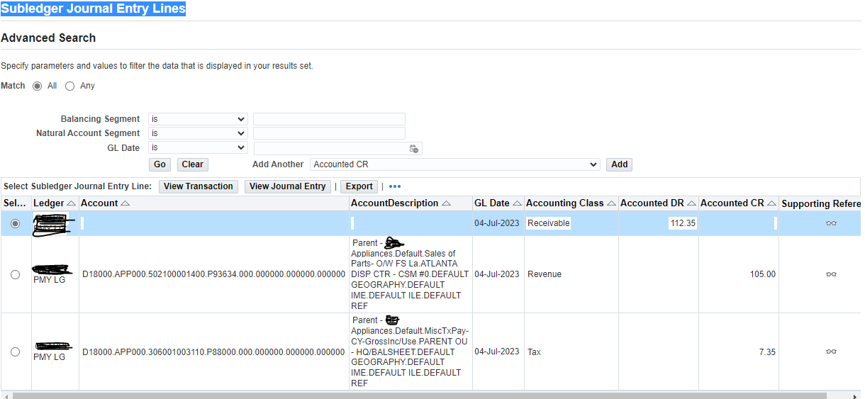 Receivable account not created after ran Create Accounting program ...