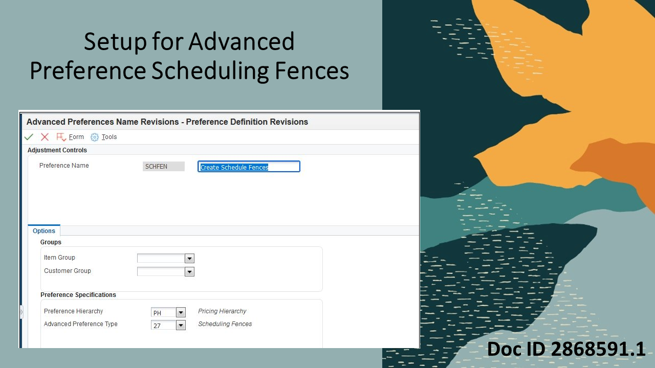 New KM Document for Required Setup for Advanced Preference Scheduling ...