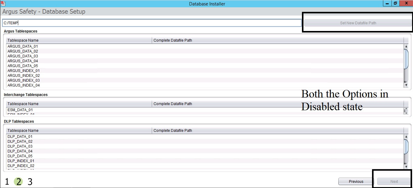 Facing issue while creating the Schema on Windows from the User ...