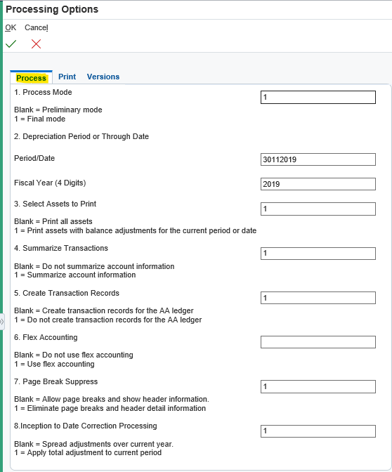No G/L F0911 created after running Depreciation report R12855 — oracle-mosc