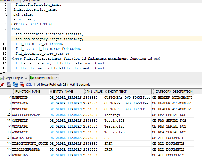 How function name is Storing when we select attachments in Sales order ...