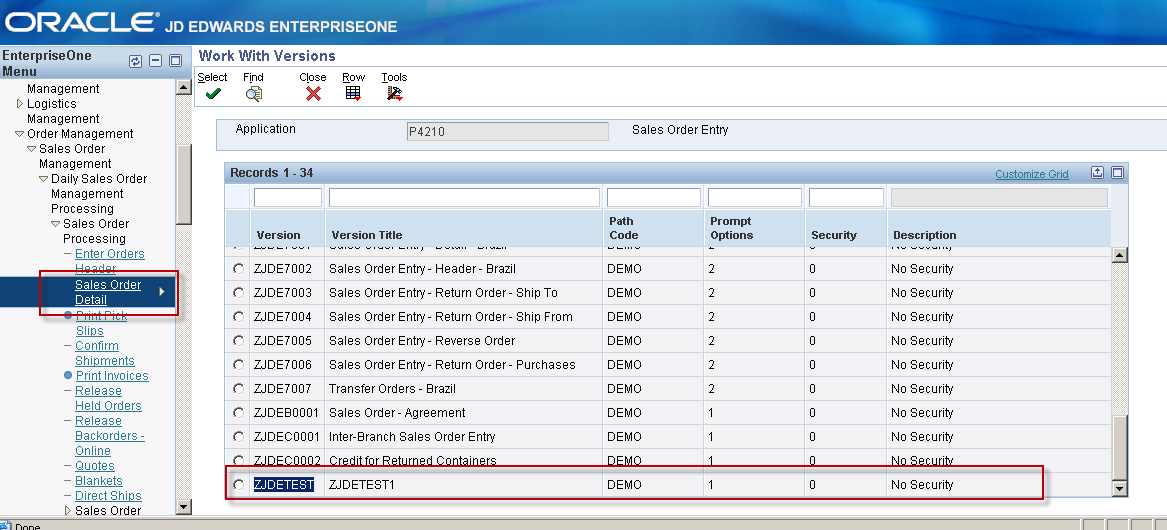 Can we create 2 same menu with different version — oracle-mosc