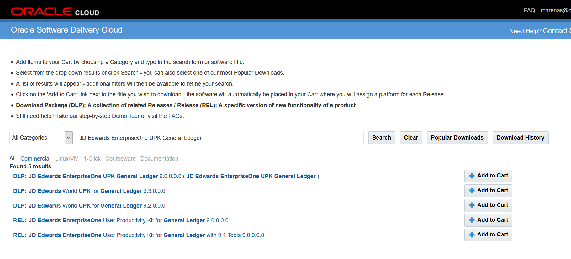 JD Edwards EnterpriseOne UPK 9.2 for General Ledger — oracle-mosc