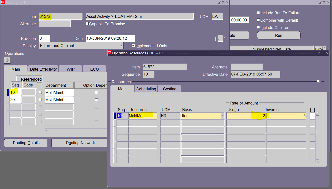 PM Workorder does not create all operation sequences defined on the ...