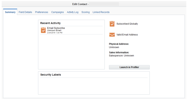 Product Notice: Changes to Contact Card - Summary Tab [21C] — Cloud ...