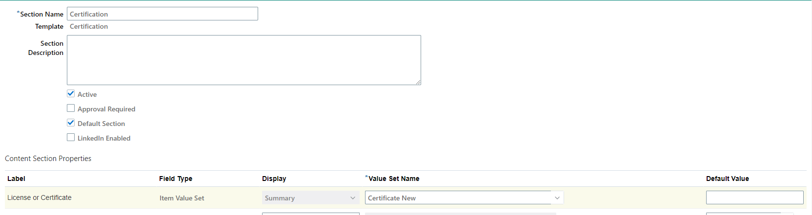 Content Section In Person Profile Type — Cloud Customer Connect