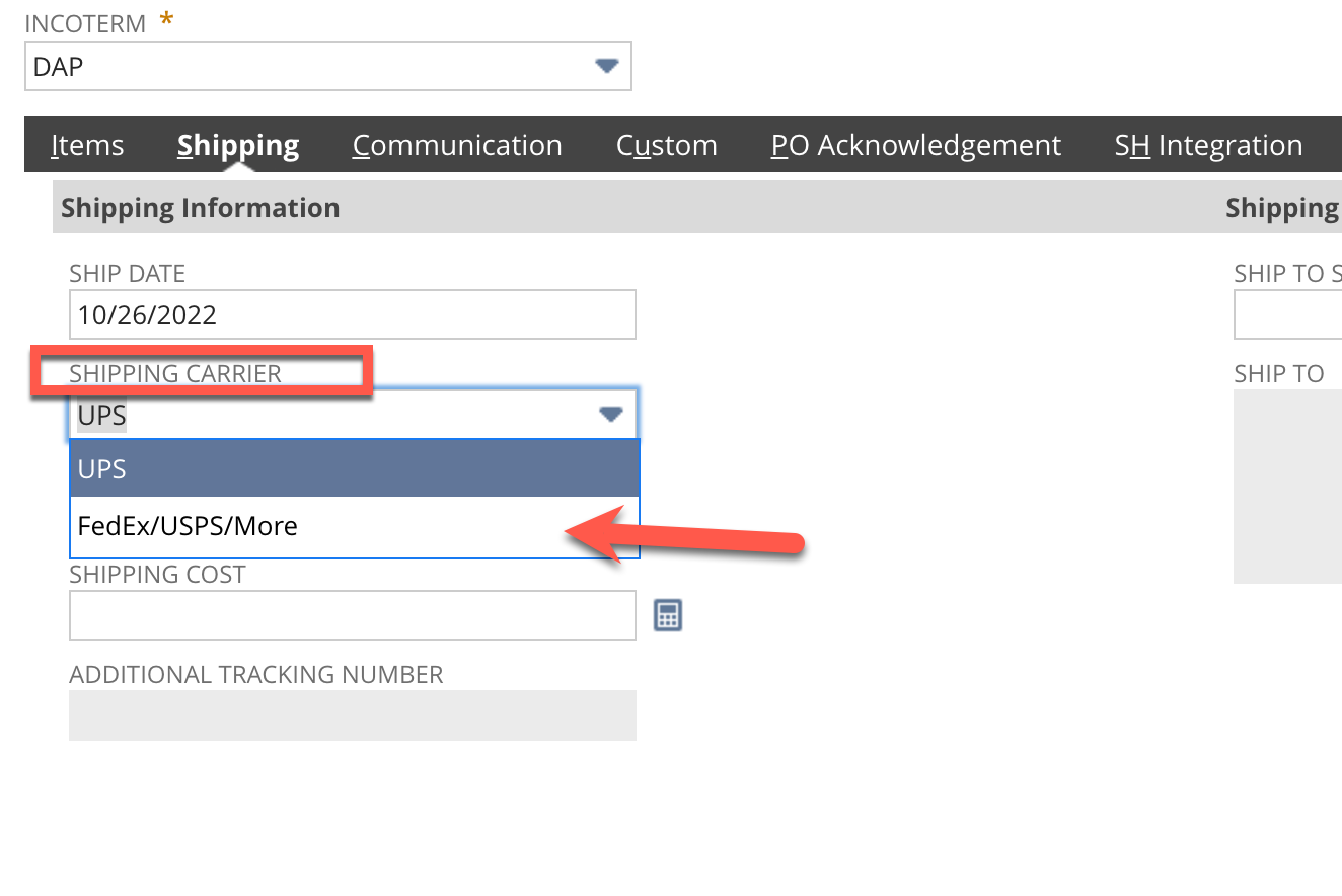 How to set Ship Carrier field via Workflow? — NetSuite Community