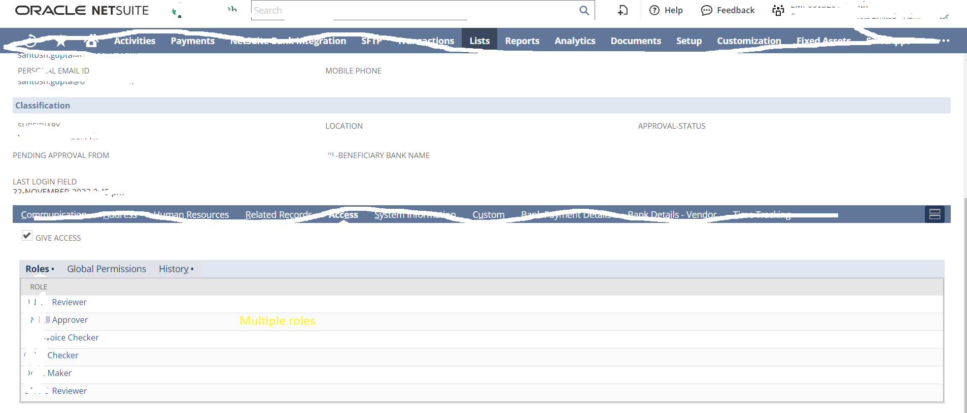 How can we see the which role has done which changes in View Audit Trail — NetSuite Community