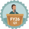 Webinar Speaker Badge FY2026-Q3