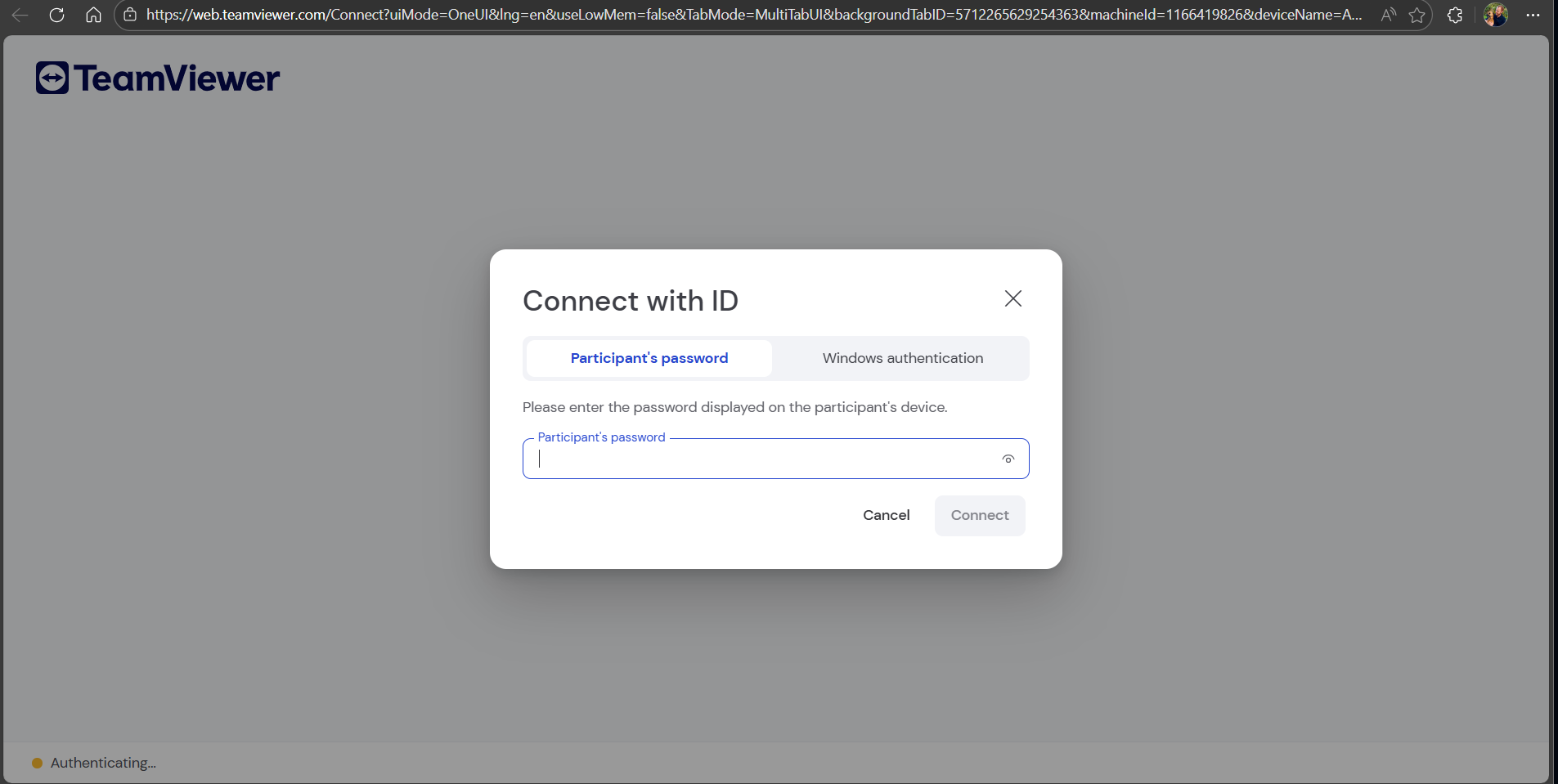 Teamviewer Id Example Ongoing issues with TeamViewer Web console - Connect with ID prompt ...