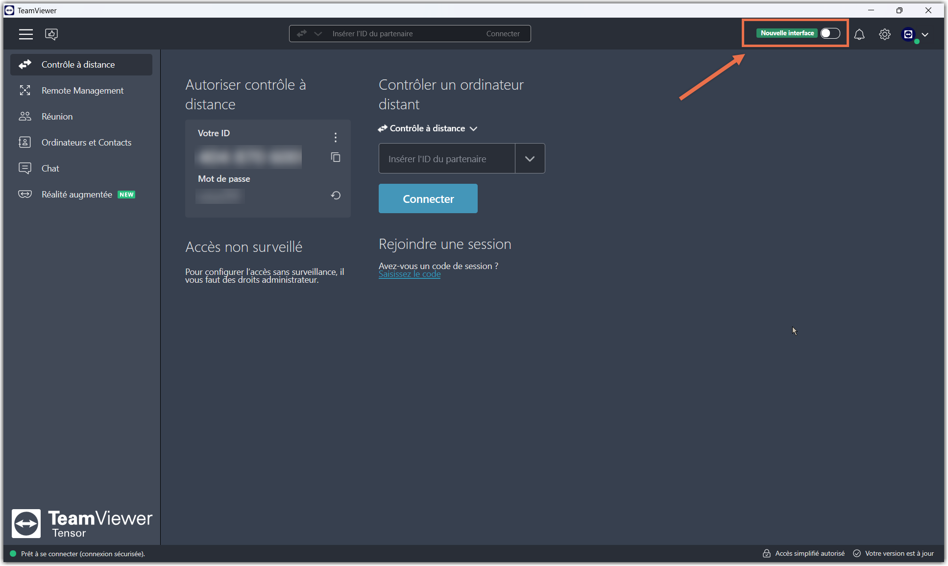Présentation de la nouvelle interface utilisateur TeamViewer Tensor ...