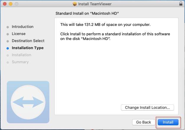 teamviewer for mac size