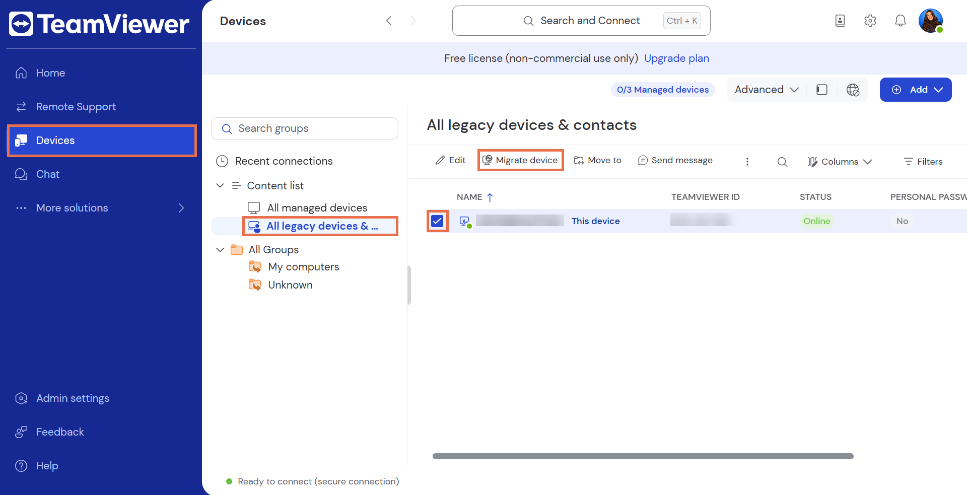 How to add current device into managed device? - TeamViewer Community