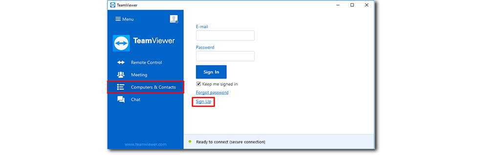 create free teamviewer account