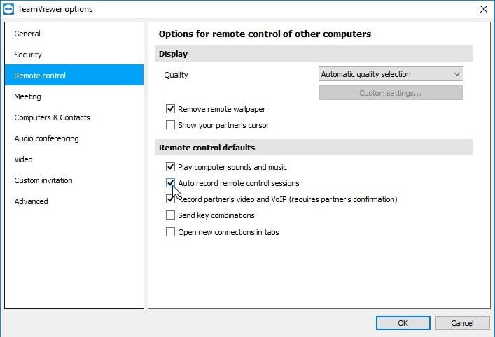 teamviewer record meeting with audio