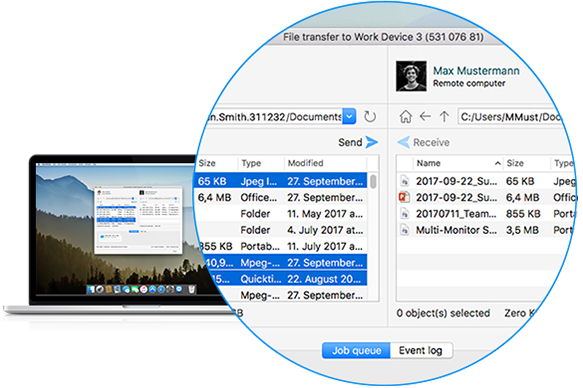 teamviewer file transfer log