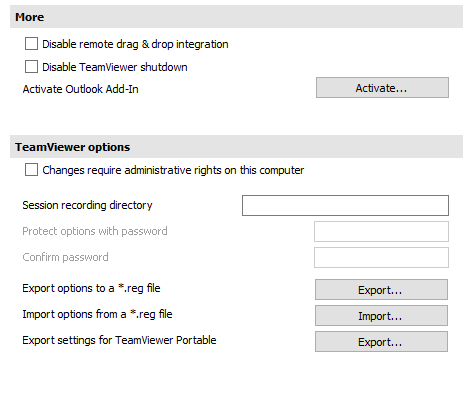 outlook stuck on teamviewer meeting add in