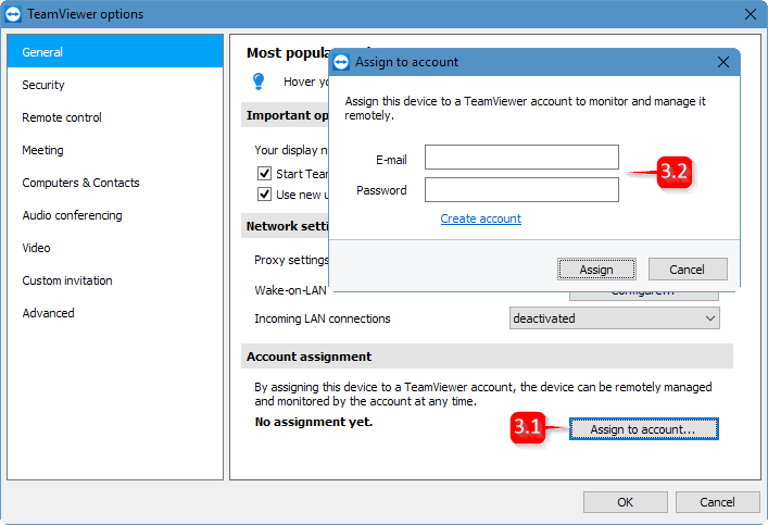 teamviewer host silent install with password