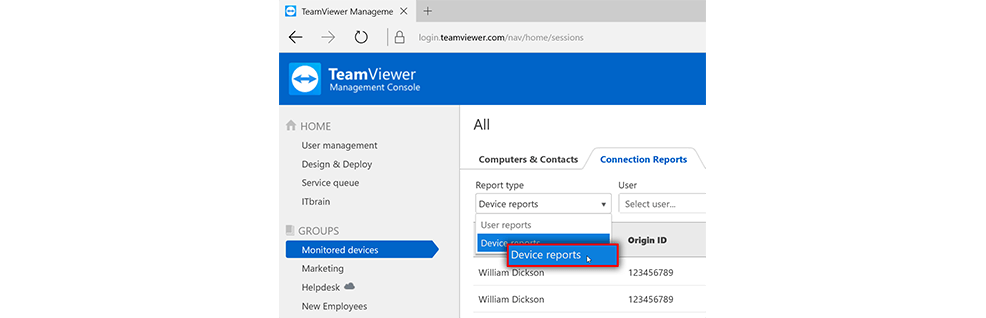 what is teamviewer setting inherited mean