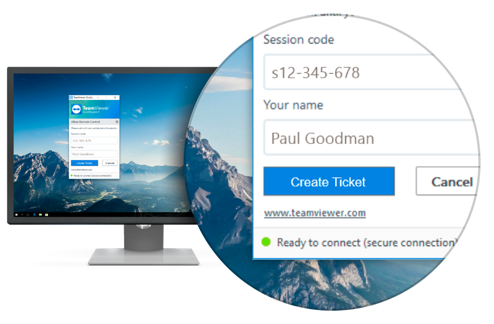 teamviewer ticket system process