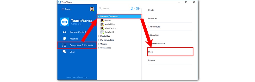 grant easy access teamviewer