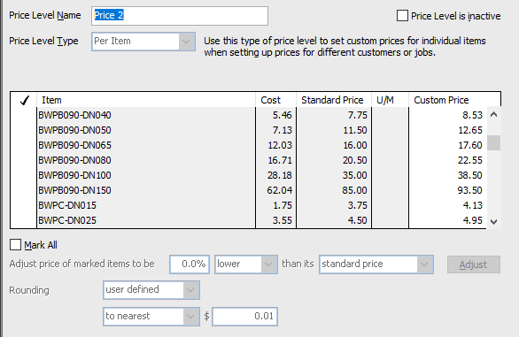 Price Level List Can I upload multiple price lists through an IIF file? - Reckon Community