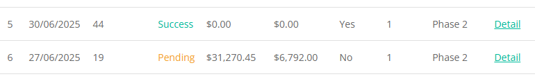 Thumbnail for: June STP still showing as Pending