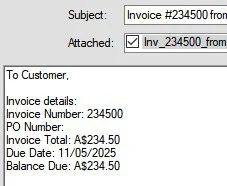 Thumbnail for: Balance Due is incorrect in email template