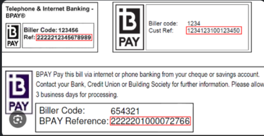 Bpay Example Shareable BPAY details - Reckon Community