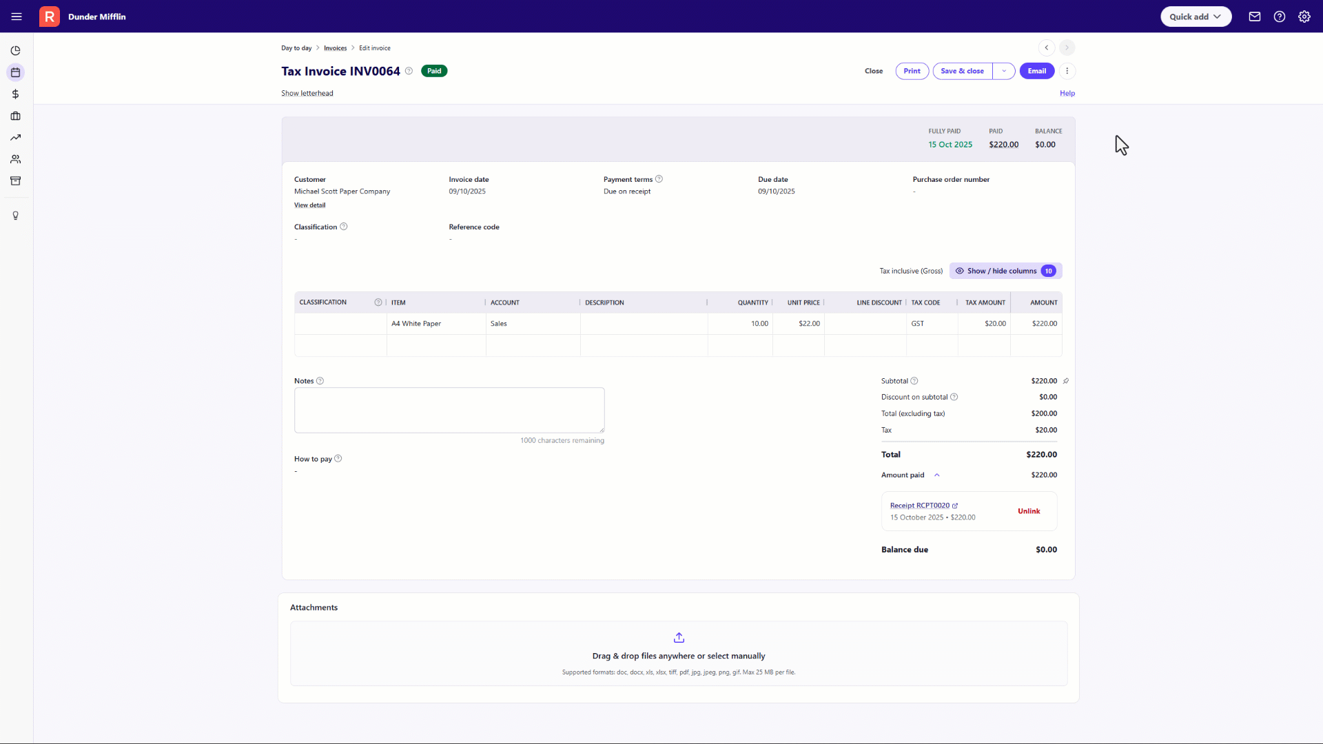 Date Filter - Invoice History.gif
