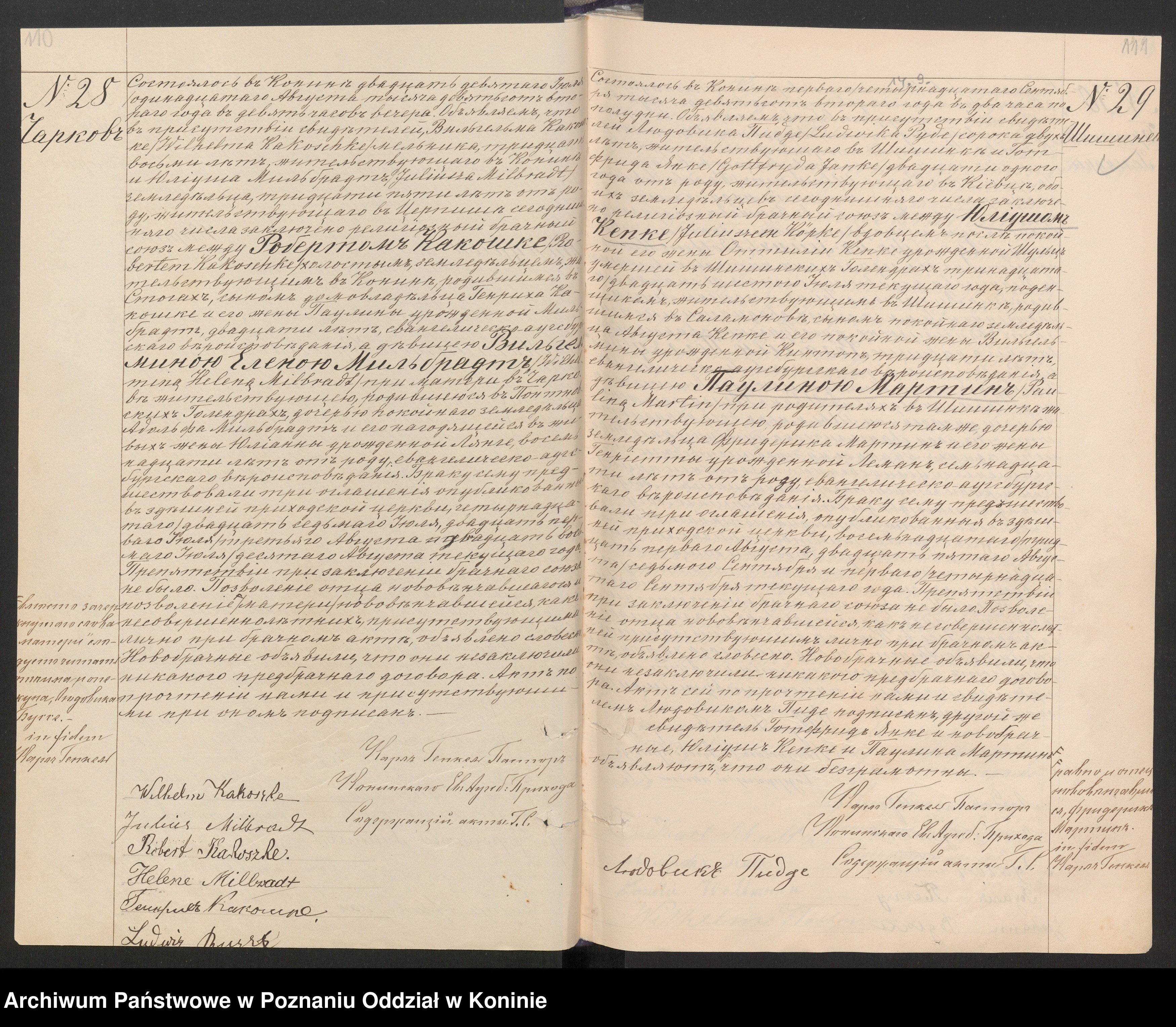 MILBRADT, Wilhelmina, b , MR, 1902, Robert K, Szukajwarchiwach, No. 28, scan 59 of 310, Konin.jpg