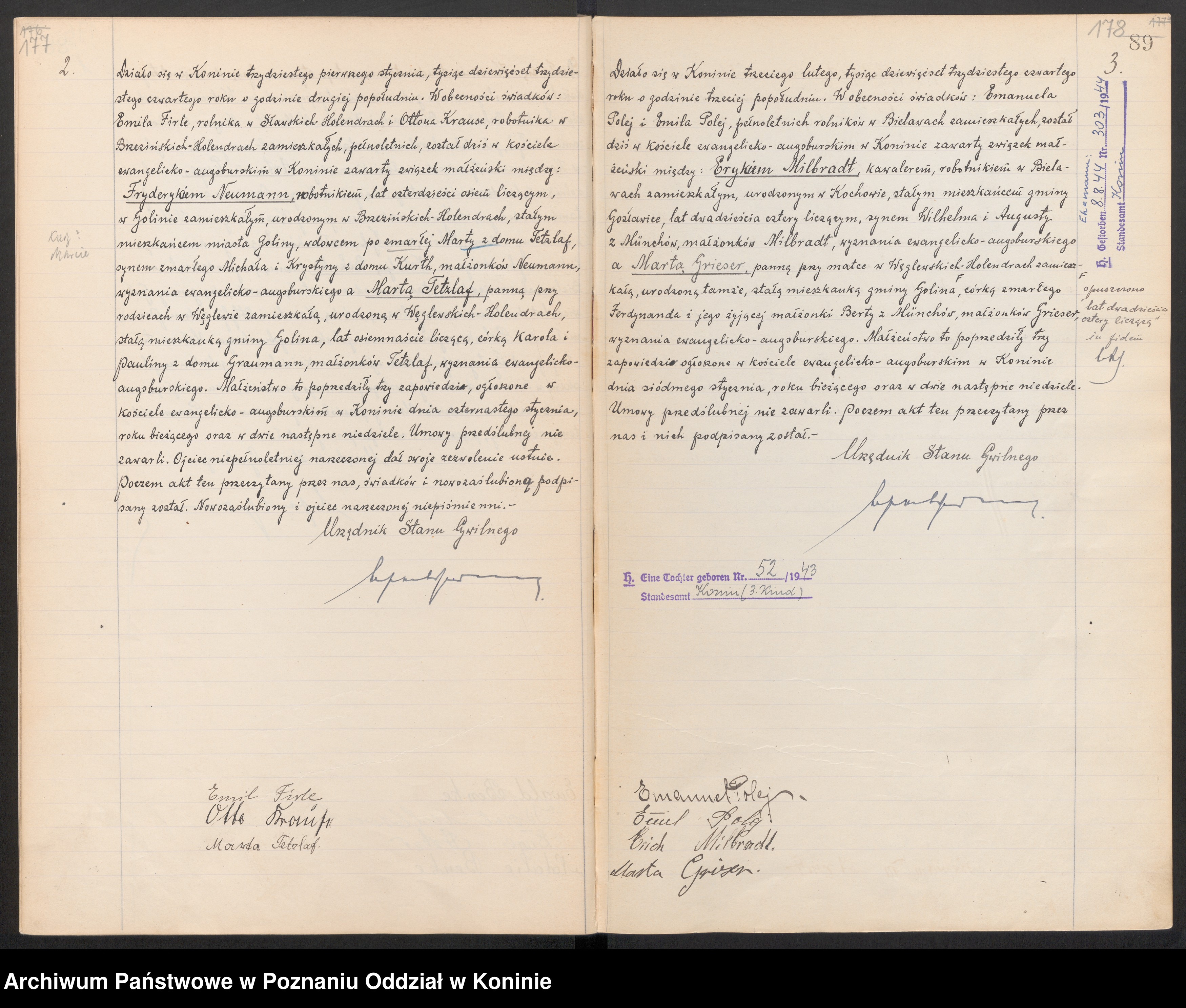 MILBRADT, Eryk, b , MR, 1934, Marta Grieser, Szukajwarchiwach, No. 3, scan 93 of 156, Konin.jpg