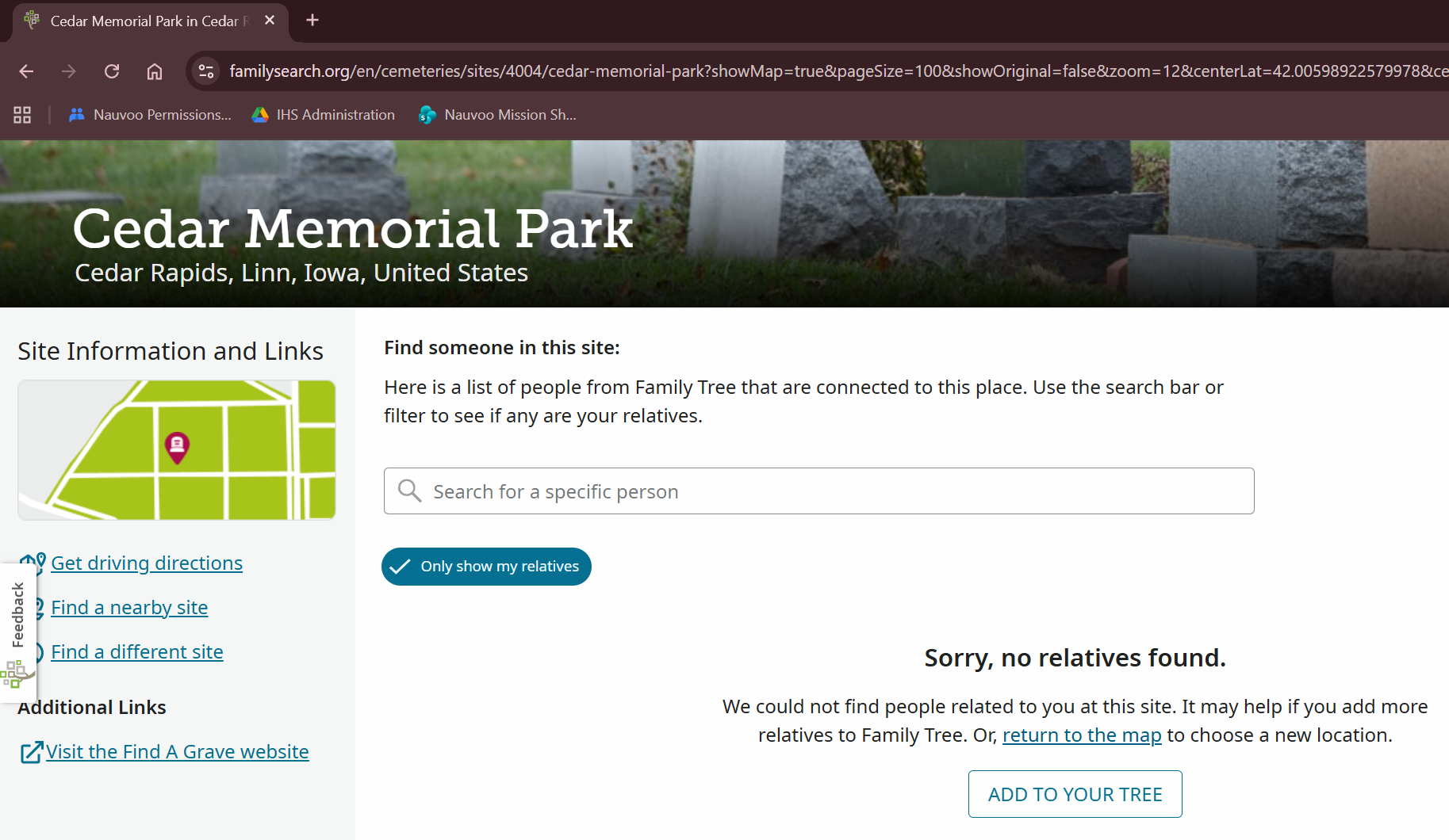 Ceder Memorial Park Only show.png