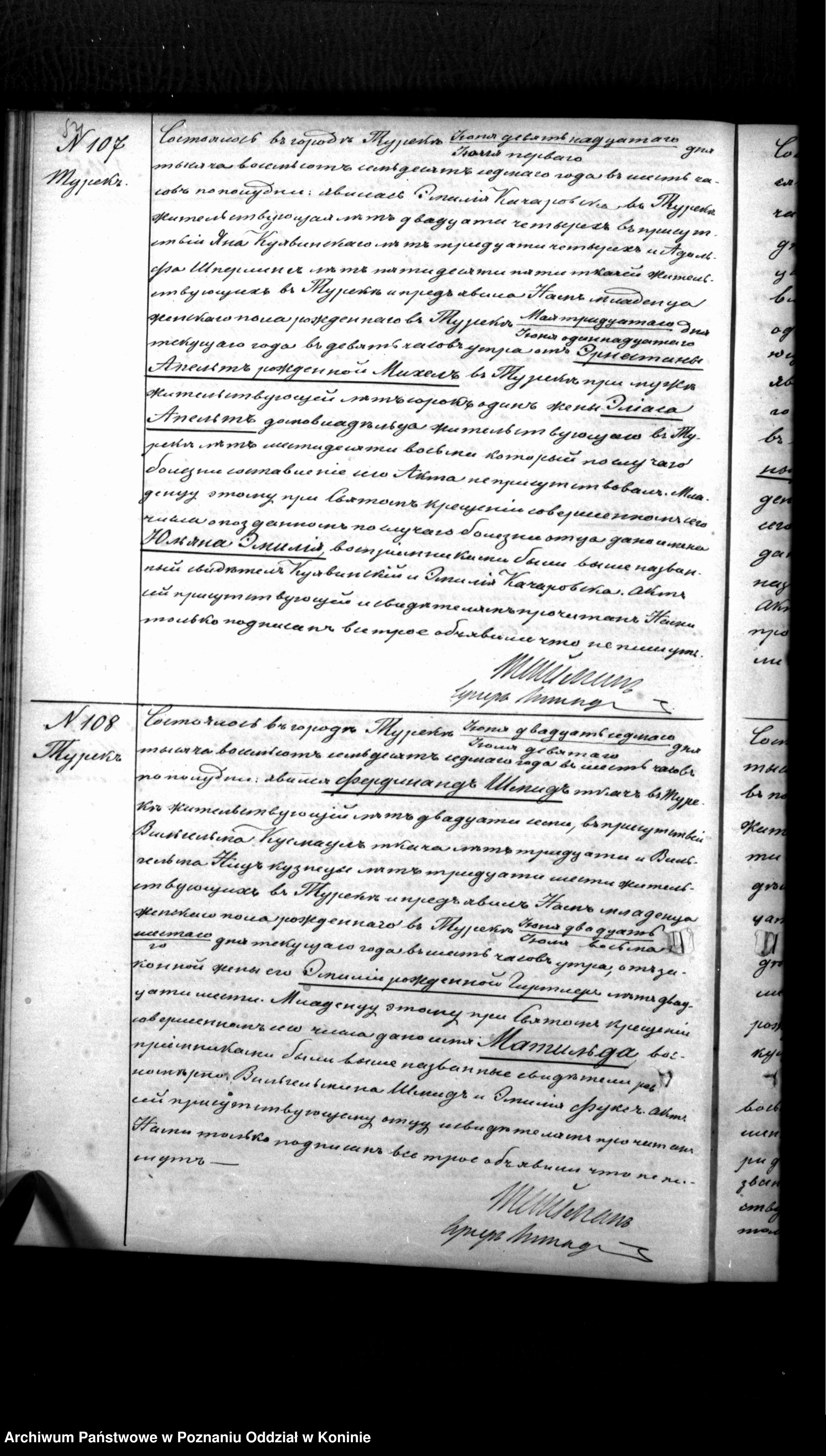 SCHMIDT, Matylida, b 1877, no. 108, scan 56 or 108, Kolo.jpg