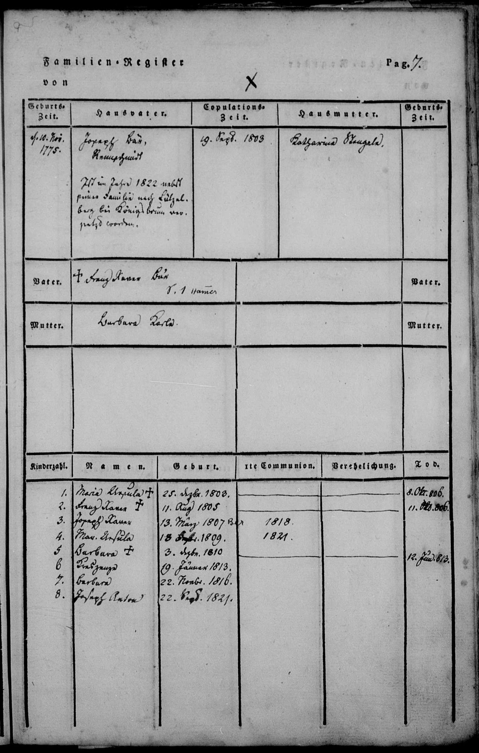 8 Bärenthal, Hohenzollern, Preußen, Familienbuch II, page 7.jpg