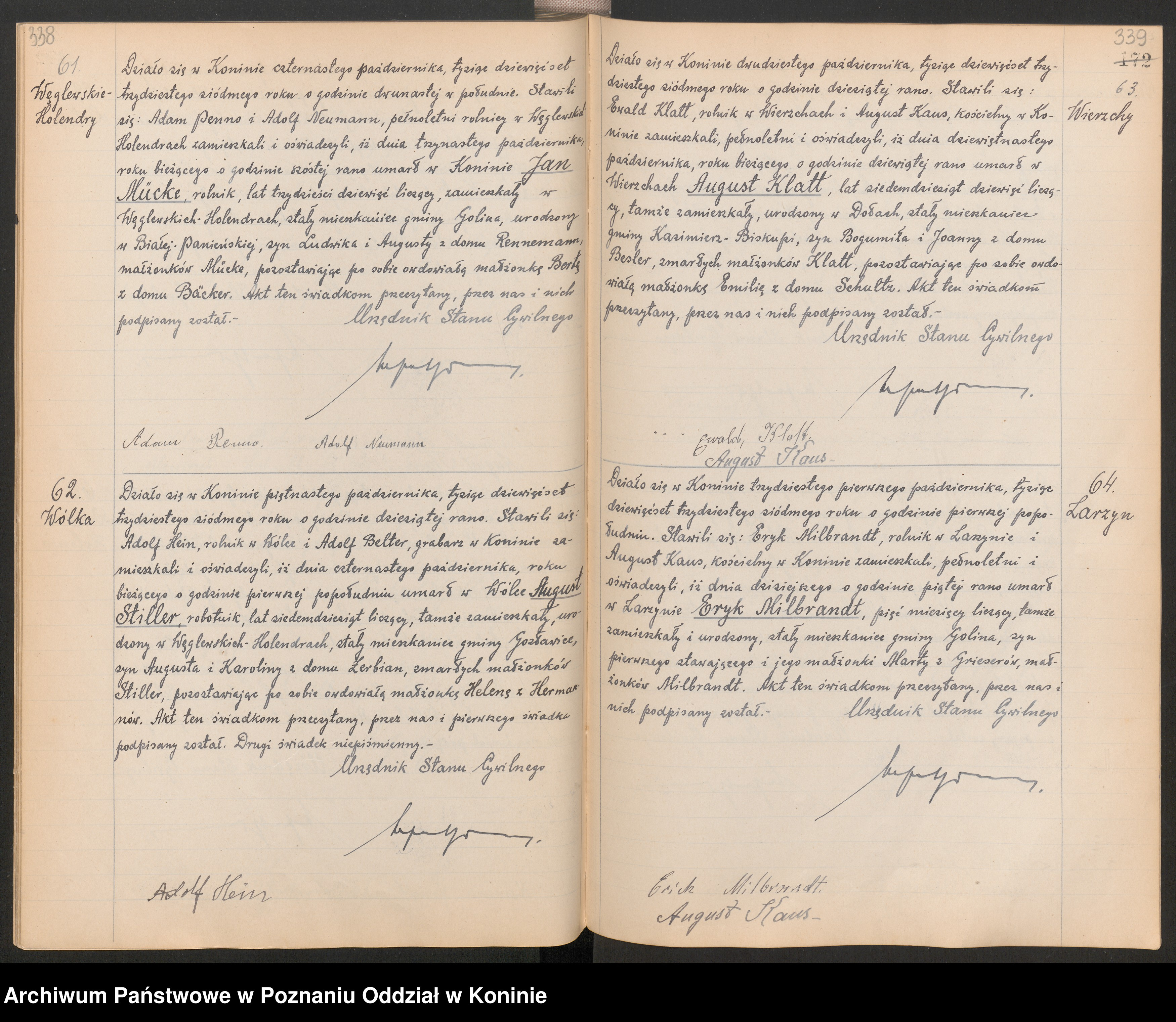 MILBRADT, Eryk, b , DR, 1937, Szukajwarchiwach, No. 64, scan 174 of 197, Konin.jpg