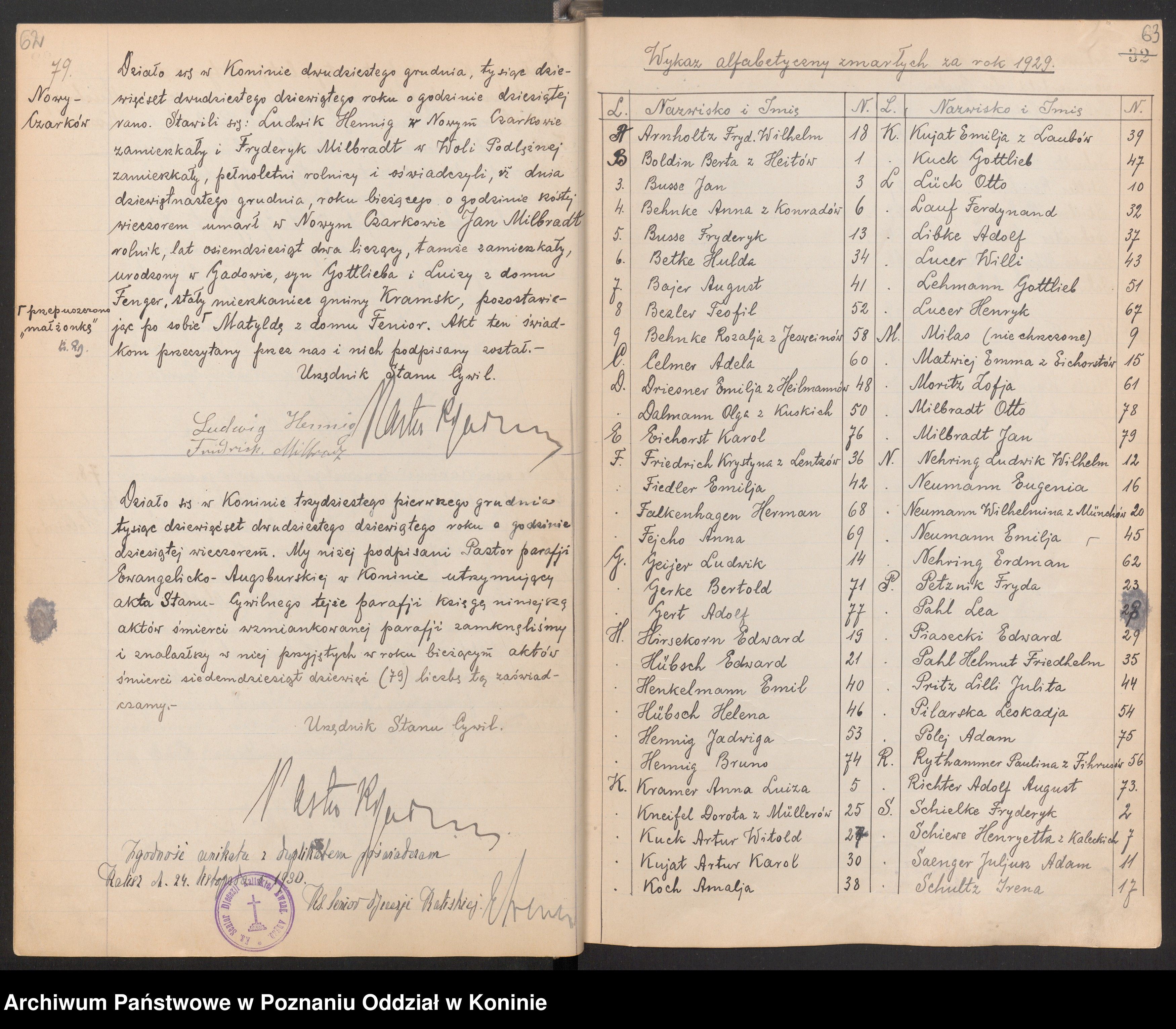 MILBRADT, Jan, b , DR, 1929, Szukajwarchiwach, No. 79, scan 34 of 197, Konin.jpg