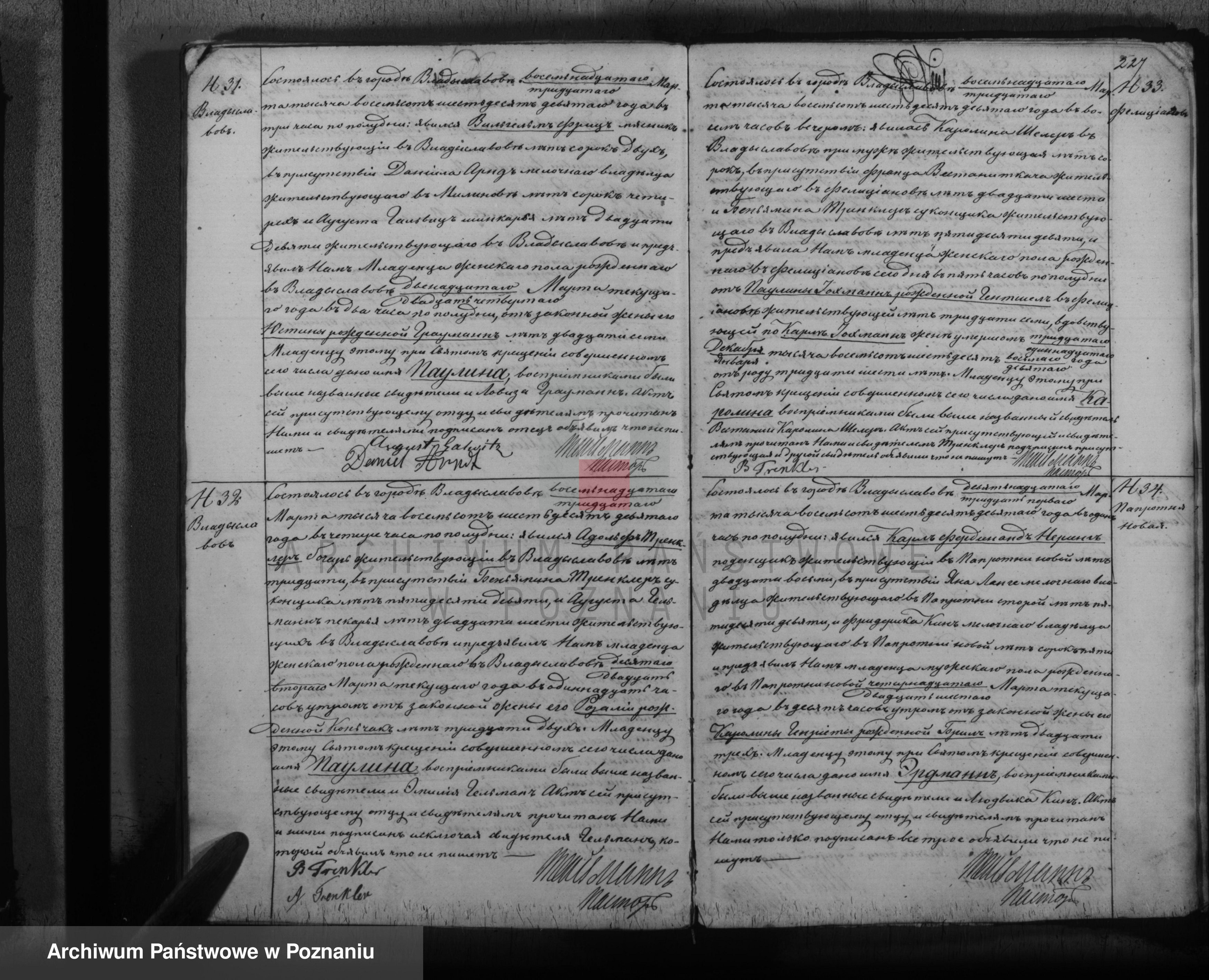 STELTER, Matylda, b 1869, BR, 1869, Szukajwarchiwach, No. 32, scan 230 of 242, Wladyslawow.jpg