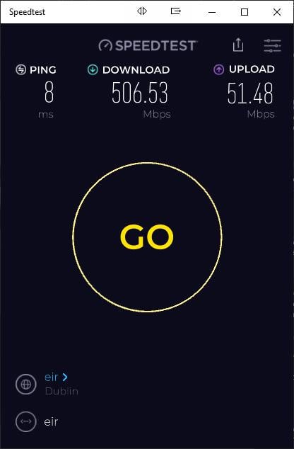 GoMo Speeds on Cable.JPG