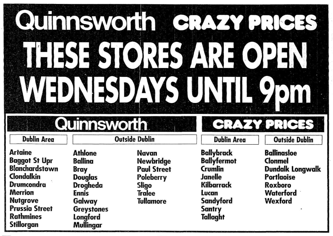22May96 Examiner Quinnsworth-Crazy Prices ad.png