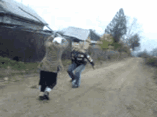 granny-samurai-prank.gif
